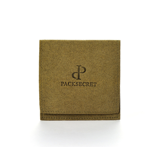 Bolsa de Joyería Simple de Microfibra PackSecret, con Logotipo Personalizado en Relieve, para Exhibición de Pulseras, Anillos, Collares, Embalaje de Regalo - Product Image 1