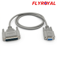 Cable de Comunicación Serial D-SUB DB25 Macho a DB9 Hembra de 25 Pines y 9 Pines, Arnés de Cableado para Impresora, para Sistema de Recibos POS