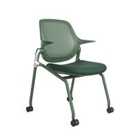 Chaise de bureau exécutive pliable de style moderne avec roulettes silencieuses, chaise de conférence, chaise d'école, chaise d'appartement