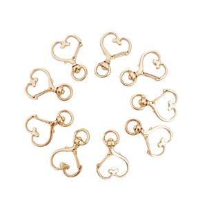 Kim loại trái tim thiết kế mùa xuân Snap kim loại <span class=keywords><strong>Keychain</strong></span> phụ kiện Clip Sáng Tạo Treo Khóa chia vòng chìa khóa tự làm kim loại móc chìa khóa số lượng lớn - Product Image 1