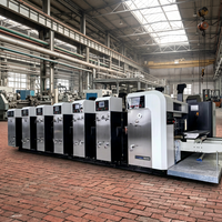 Machine automatique de découpe et d'impression flexographique pour boîtes en carton ondulé - Ligne de fabrication de boîtes à pizza avec moule de rainurage
