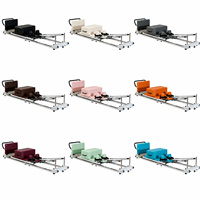 Kit de Pilates pliable rose pour studio et maison |   Optimisation de l'espace, glissement silencieux, idéal pour les petits appartements, facile à ranger