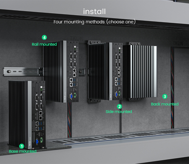 Hot Selling XC9019 RS232 I3 I5 I7 6th Intel Embedded X86 Panel PC Linux Fanless Industrial Computer 4GB RAM 128GB Hard Drive
