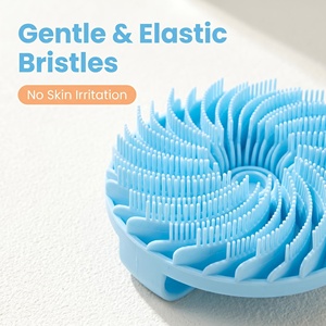 Brosse de douche exfoliante douce en silicone de qualité alimentaire pour le corps, idéale pour les peaux sensibles - Product Image 4