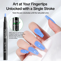 Hema gratuit naturel bleu deux étapes Gel stylo Base couche de finition UV/LED tremper vernis à ongles manucure végétalien écologique 1 FlOz liquide OEM/ODM