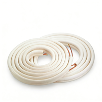 Tuyaux en cuivre isolés en spirale pour la réfrigération, tuyaux en cuivre bon marché de Chine, bobines de chauffage au gaz, tuyaux en cuivre de 5/8 pour climatiseur
