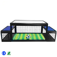 Machine de jeu à monnayeur de divertissement, mini jeu de football de table amusant pour enfants, avec chaise de jeu, en PVC et métal