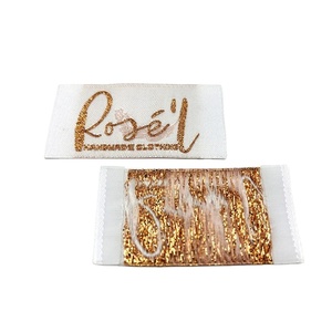 Quần Áo nhãn dệt nhãn hàng may mặc nhãn <span class=keywords><strong>Damask</strong></span> độ nét cao bán buôn tùy chỉnh thấp tối thiểu thiết kế mới cho quần áo - Product Image 5