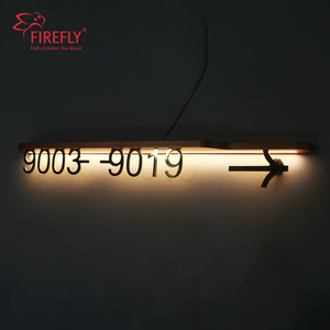 Tùy chỉnh phòng khách sạn số LED thắp sáng hướng biển số nhà thép không gỉ phòng khách sạn tầng số - Product Image 3