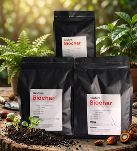 La biochar orgánica mejora la calidad del suelo, aumenta la eficiencia de los nutrientes, retiene la humedad y favorece mejores resultados de cosecha. - Product Image 6