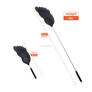 Fly Swatter Extendable Telescopic Swatter Fly Catcher Insect Catcher Fly Protection with Integrated Mosquito Scraper