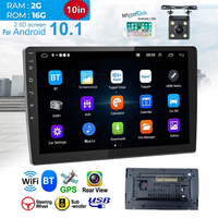 Autoradio Android 9 pouces 2+32 Go Double Din avec Carplay sans fil et Android Auto Wifi