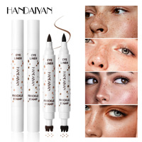 Stylo pour les yeux à double extrémité HANDAIYAN, anti-taches, imperméable, longue durée, stylo pour les taches naturelles, maquillage créatif et unique