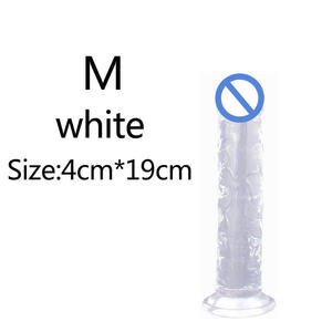 Different Sizes Realistic Anal Dildo Vibrator for Women-Waterproof Eco-Friendly Colorful Crystal <strong>Rubber</strong> - Product Image 1