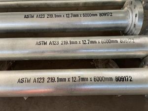 Горячеоцинкованная стальная труба с фланцевым концом ASTM A123 - Product Image 4