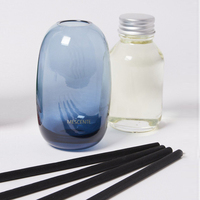 Mescente Luxe 100ml 200ml 500ml Diamant Bouteilles Rondes Loris Sola Fleurs Ambre Cristal Eyfel Parfum Reed Diffuseur Huile