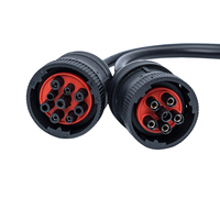 Cable adaptador para camiones de alta resistencia OBD2 OBDII de 16 pines Compatible con cables eléctricos Premium J1708 o J1939 de 6 pines