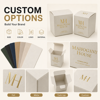 Boîte d'emballage personnalisée en carton écologique pour bougies, boîte cadeau pour bougies avec options de finition brillante, mate, gaufrée et dorée