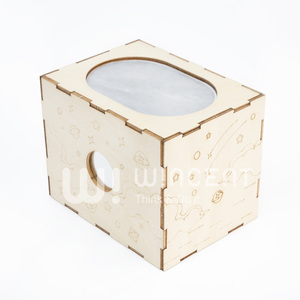 Planétarium <span class=keywords><strong>Montessori</strong></span> artisanal en bois, projecteur d'étoiles, puzzle 3D, théâtre d'ombres, modèle d'apprentissage astronomique, fournisseur OEM ODM personnalisé - Product Image 3