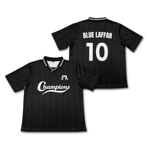 Camiseta de fútbol personalizada sublimación patrón de rayas camisetas de fútbol retro cuadradas de gran tamaño - Product Image 3