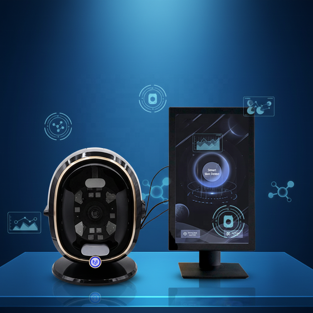 Skin Analyzer Machine Ai 3d Facial Testing Home Spa Use 15.6-inch Touch Screen Portable 8-spectrum Uv Moisture Analysis Beauty