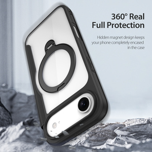 Funda para teléfono con ranura para tarjetas, compatible con iPhone 17 Air, funda con tapa abatible magnética transparente, todo incluido - Product Image 6