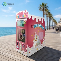 Distributeur automatique de crème glacée commercial, étanche, entièrement automatique, pour extérieur