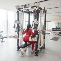 Vente en gros usine : Appareil de musculation multifonctionnel Smith Machine pour la maison, avec système de croisement de câbles et équipement multi-stations
