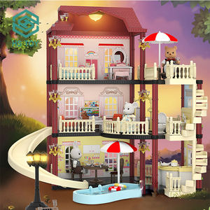HS TOY DIY-diario <span class=keywords><strong>de</strong></span> Koala <span class=keywords><strong>de</strong></span> 3 capas, muebles <span class=keywords><strong>de</strong></span> lujo para Villa, castillo, <span class=keywords><strong>casa</strong></span> <span class=keywords><strong>de</strong></span> <span class=keywords><strong>muñecas</strong></span> <span class=keywords><strong>con</strong></span> tobogán, juego <span class=keywords><strong>de</strong></span> simulación - Product Image 2