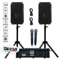 Système Audio Professionnel 1000 W, Caisson de Basses 2x12", Enceintes de Sonorisation PA, Bluetooth TWS, Ensembles Karaoké, Système DJ, Mélangeur Amplifié 4 Canaux, Bocina Parlant