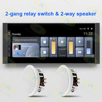 Panel de Control Táctil LCD HD de 12'' TuoAn OEM, Solución de Automatización del Hogar Inteligente con Zigbee y Amplificador