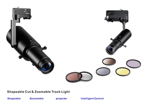 Hotel Indoor Shapeable Cut Aluminum Modern COB LED Track <b>Light</b> 10W 15W 20W 30W RA90 CRI95 Minimalist Laser Projector Spot <b>Light</b> - Product Image 4