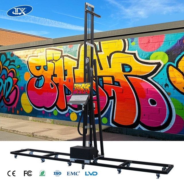 TXC Vertical UV Wall Printer Machine Mural Inkjet Painting Robot Printer with CMYKW Ink Competitive Price