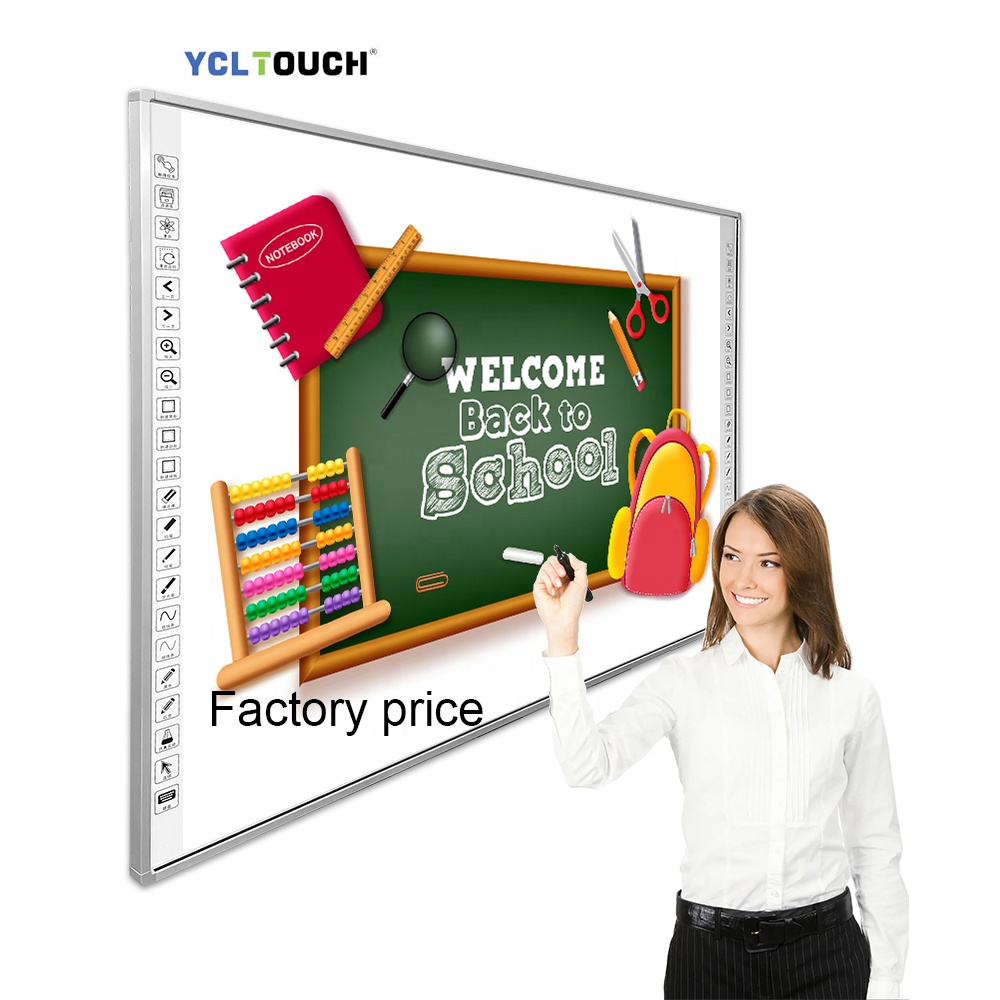 YCLTOUCH, заводская цена, Высококачественная инфракрасная Мультисенсорная умная доска, Интерактивная доска 82 дюйма