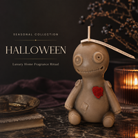 Vela Aromática de Muñeca Vudú de Halloween, Vela Decorativa Gótica Hecha a Mano para Regalo de Fiesta, Decoración del Hogar, Color y Fragancia Personalizados, OEM