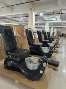 Sillón de Pedicura y Masaje Ajustable de Cuero Negro Moderno, Estilo 2025, Gran Venta, para Barbería, con Garantía de 10 Años - Product Image 2