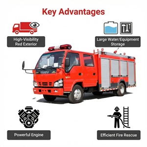 <span class=keywords><strong>Camion</strong></span>-citerne à eau XDR, tout neuf, diesel 4x2, 4000 litres, châssis Isuzu, <span class=keywords><strong>camion</strong></span> de lutte contre l'incendie - Product Image 4