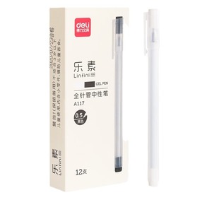 เดลี่ ลินฟินี A117 ปากกาเจล 0.5 มม. สีดำ ท่อเข็มทั้งหมด ปากกาเขียนสำหรับนักเรียน สำนักงาน โรงเรียน ใช้ 12 ชิ้น - Product Image 5