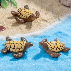 Linda Mini Figura de Tortuga de Resina, Miniaturas de Animales, Adorno de Tortuga, Decoraciones de Paisaje, Adornos de Escritorio, Accesorios para Manualidades - Product Image 5