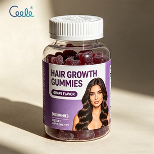 Gummies personnalisées pour la croissance capillaire aux nutriments botaniques mixtes, formule saine sans produits laitiers pour adultes, usage quotidien, exportation à grande échelle - Product Image 1
