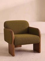 Fauteuil de salon décontracté en velours d'agneau, style Wabi-sabi antique français, pour petit appartement, individuel, personnalisable