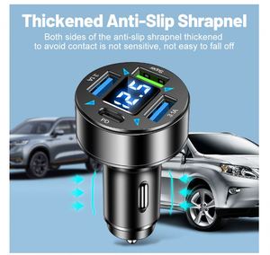 Produit le plus vendu Chargeur de voiture multifonction avec affichage numérique PD 4 ports Charge rapide 3.1A Chargeur de voiture QC3.0 - Product Image 3