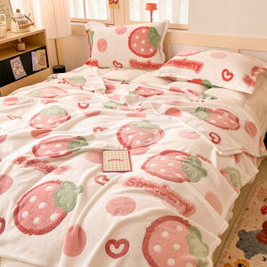 Couverture en peluche double face avec des thèmes d'automne et d'hiver, mignonne couverture en peluche flocon de neige, imprimé en flanelle corail, couverture en laine - Product Image 5