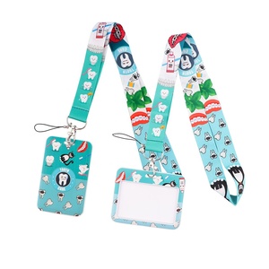 Lanyards de Poliéster con Diseños Variados para Salud Dental, Regalo Promocional para Dentistas, Porta Tarjetas de Identificación, Llaveros Médicos con Diseño de Dientes - Product Image 2