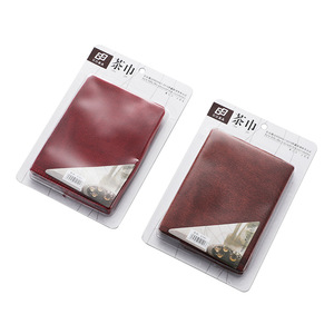 Serviettes de thé carrées brun rougeâtre absorbantes pour table à thé, chiffon de nettoyage domestique, style Zen - Product Image 3