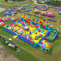 Plus grand parc de trampolines gonflables commerciaux de haute qualité, parc de jeux gonflables à thème