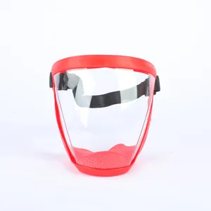 Colore plastica protettiva trasparente visiera di sicurezza trasparente sport antipolvere visiera industriale maschera integrale con visiera