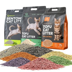 Prix usine OEM Litière pour chat Tofu 1,5 mm 100% écologique naturelle biodégradable au charbon actif et bentonite, parfum fraise - Product Image 3