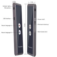 Nouvel arrivage de poche T8 traduction vocale en temps réel dispositif de traduction vocale intelligent avec micro écran tactile couleur