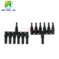 Connecteur de câble de panneau solaire T2 T3 T4 T5 T6 Type T 1500V Photovoltaïque IP67 PV 6 en 1 30A 50A